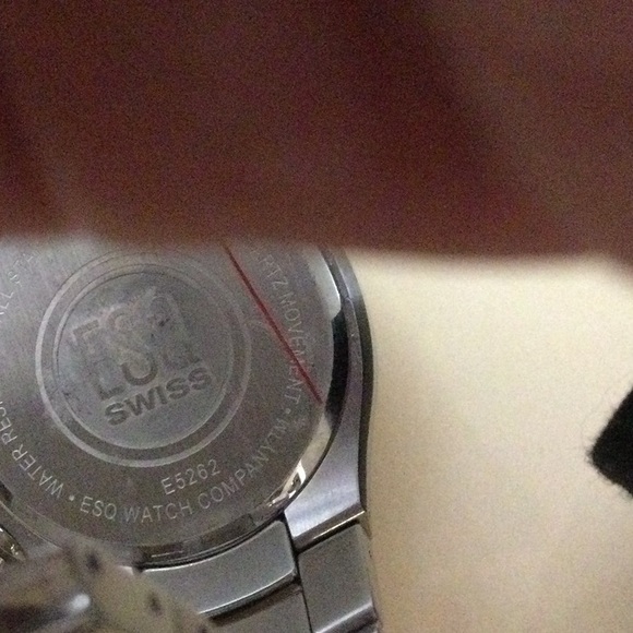 ESQ Unisex Chronograph Swiss E5262 Watch Stainless Steel Excellent Condition - Picture 5 of 10
